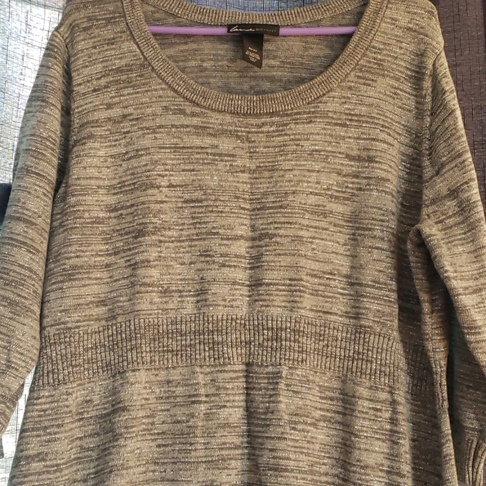 Sweater dress grey and silver